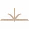 Ekena Millwork Redmond Smooth Timber Gable Bracket, Douglas Fir, 108"W x 49"H x 5 1/2"D x 5 1/2"F, 11/12 Pitch GBW108X49X0606RED00SDF - alternate 1